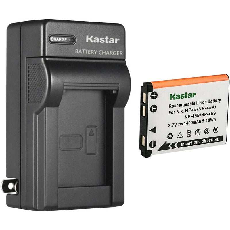 Kastar NP-45 Battery and AC Wall Charger for Select Minolta Cameras