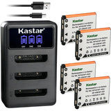 Kastar NP-45 Battery and Triple Charger for Select Minolta Cameras