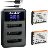 Kastar NP-45 Battery and Triple Charger for Select Minolta Cameras