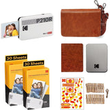 Kodak Mini 2 Retro P210R Portable Photo Printer and Accessory Bundle