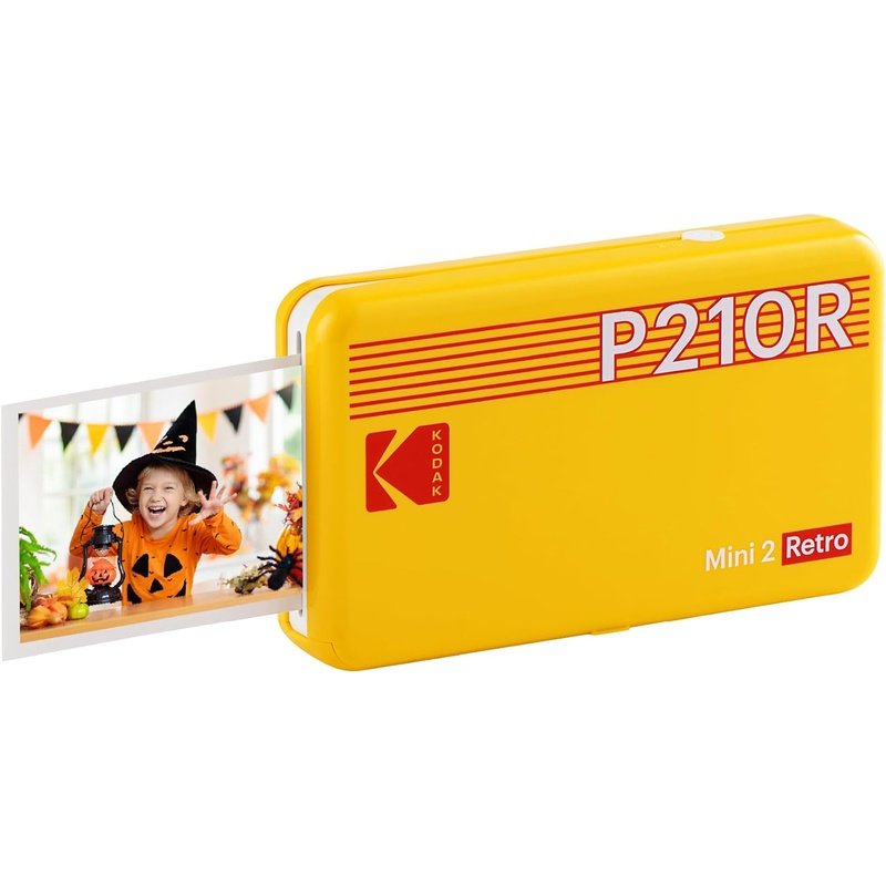 Kodak Mini 2 Retro P210R Portable Photo Printer and Accessory Bundle