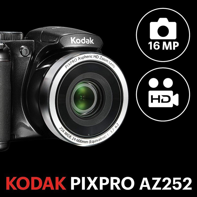 Kodak PIXPRO AZ252 16MP Point & Shoot Digital Camera with 3” LCD