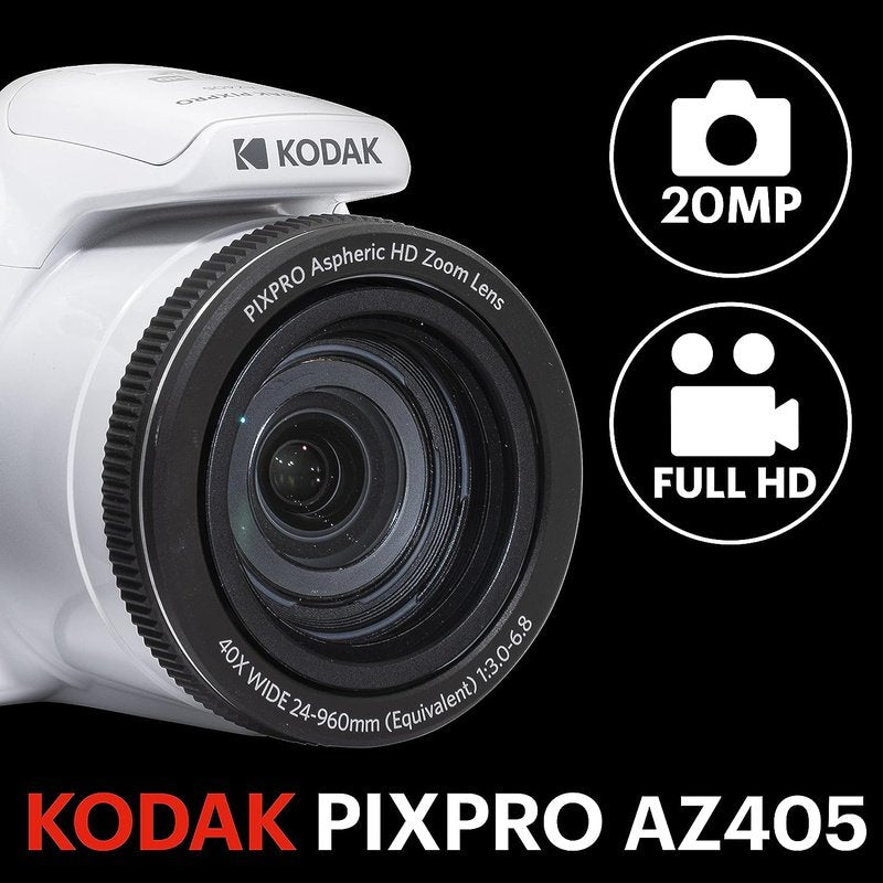 Kodak PIXPRO AZ405 20MP Point & Shoot Digital Camera with 3" LCD