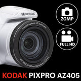 Kodak PIXPRO AZ405 20MP Point & Shoot Digital Camera with 3" LCD