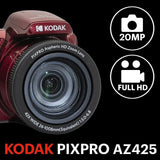 Kodak PIXPRO AZ425 20MP Digital Camera 42X Optical Zoom 24mm Wide Angle