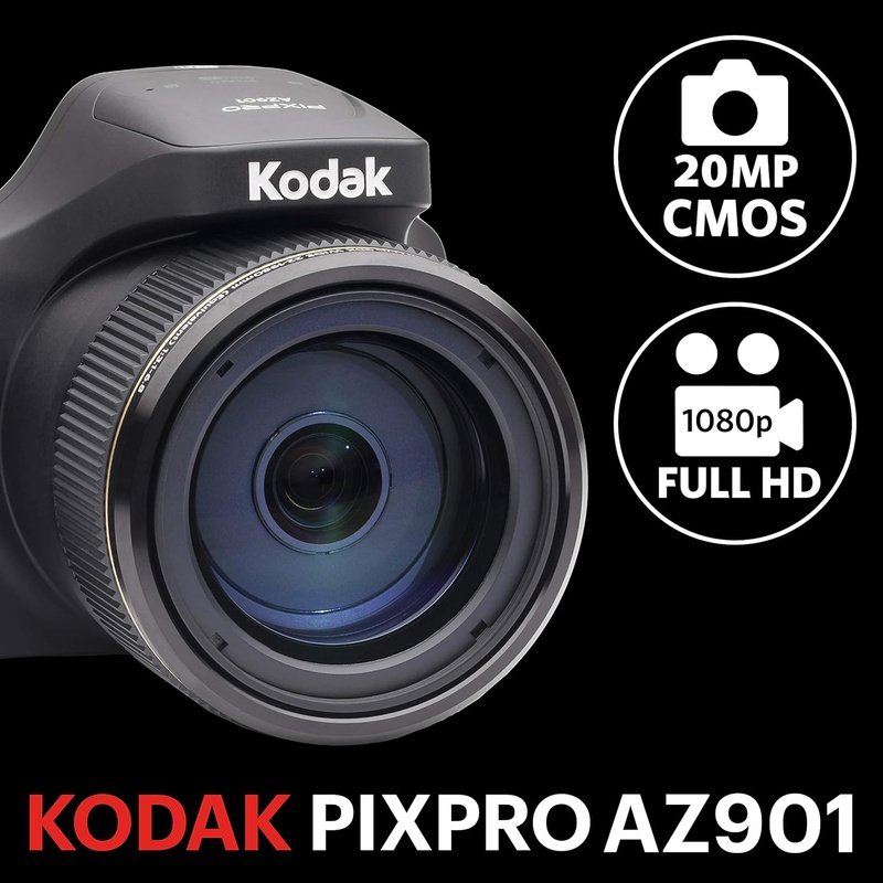 Kodak PIXPRO AZ901 Astro Zoom 20MP Digital Camera, Capture Your Story