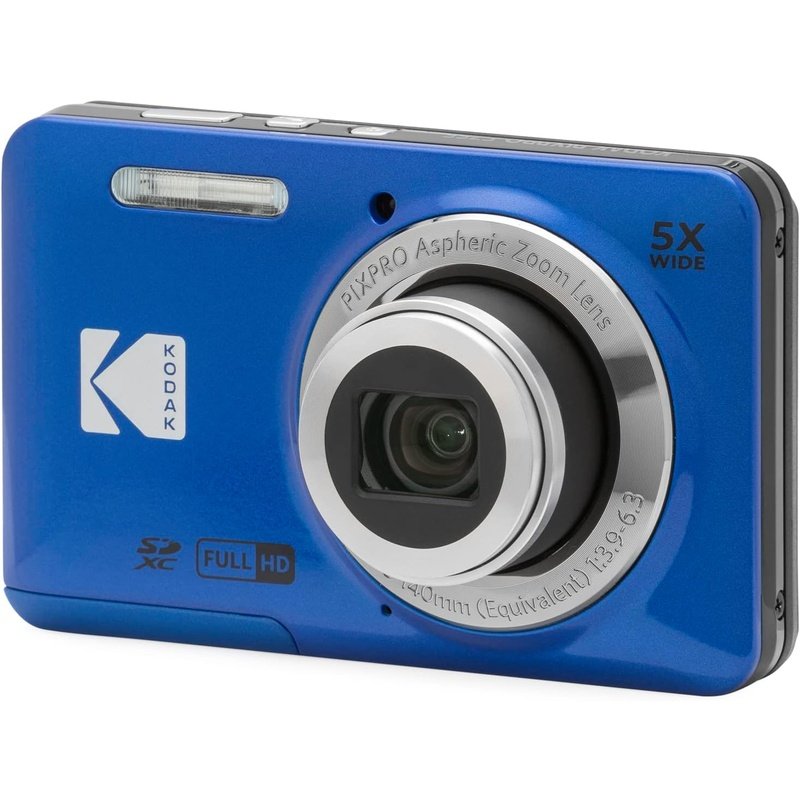 Kodak PIXPRO FZ55 Digital Camera Blue Bundle with Camera Case