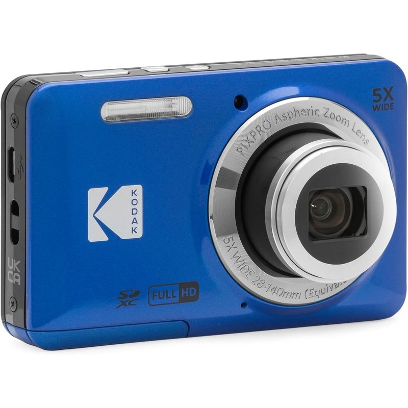 Kodak PIXPRO FZ55 Digital Camera Blue Bundle with Camera Case