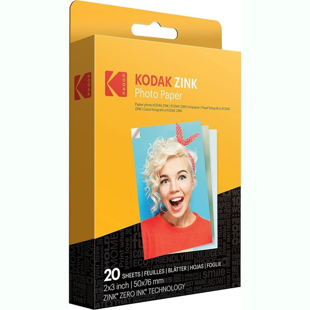 Kodak Premium Zink Photo Paper 2x3in, Sheets, Sticker or Bundle