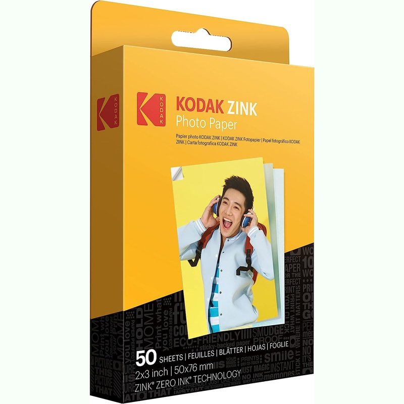 Kodak Premium Zink Photo Paper 2x3in, Sheets, Sticker or Bundle