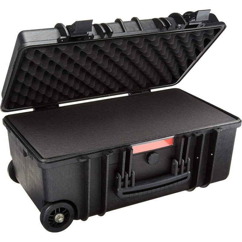 Large Hard Rolling Camera Case, 22 X 14 X 9 Inches, Black, Solid