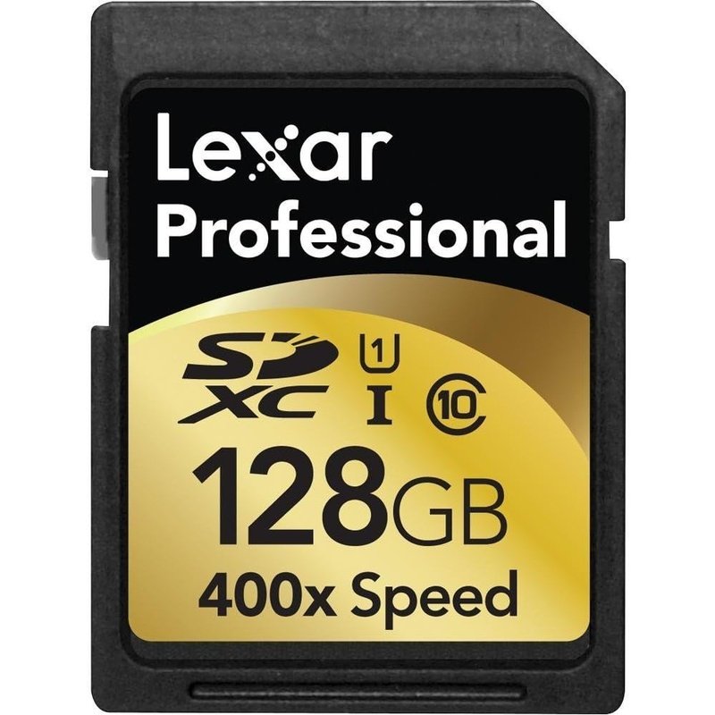 Lexar PRO SDXC 64GB or 128GB 400X Memory Card