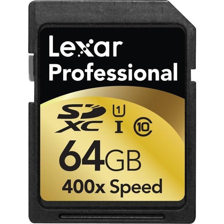 Lexar PRO SDXC 64GB or 128GB 400X Memory Card