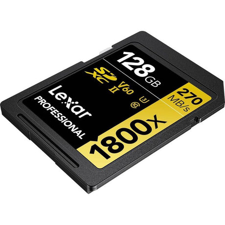 Lexar Pro SDXC Gold Series 1800X 128GB Memory Card, 2-Pack