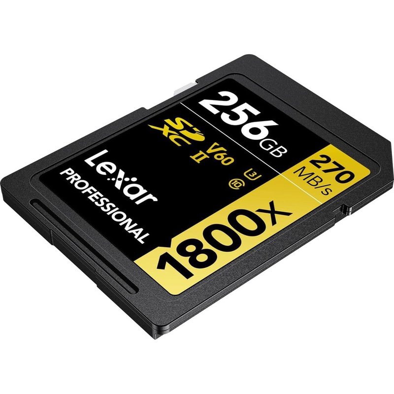 Lexar Pro SDXC Gold Series 1800X 256GB Memory Card