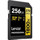 Lexar Pro SDXC Gold Series 1800X 256GB Memory Card