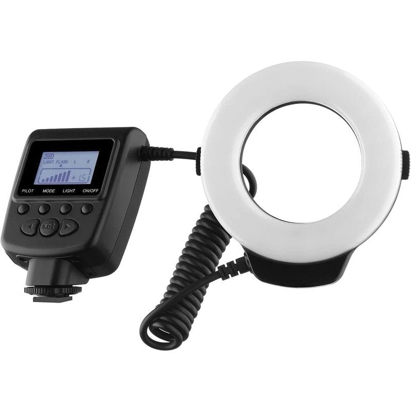 Macro Ringlight Flash w/LED Display for Canon EOS R8