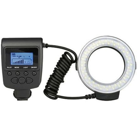 Macro Ringlight Flash w/LED for Sony Alpha A6000 to A6700