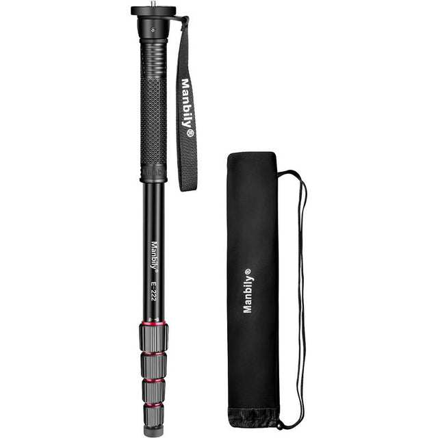 Manbily E222 64" Travel Monopod, 5-Sections, Lightweight Aluminum