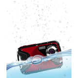 Minolta MN30WP 21MP 1080P HD Waterproof Digital Camera - Red