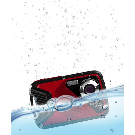 Minolta MN30WP 21MP 1080P HD Waterproof Digital Camera - Red