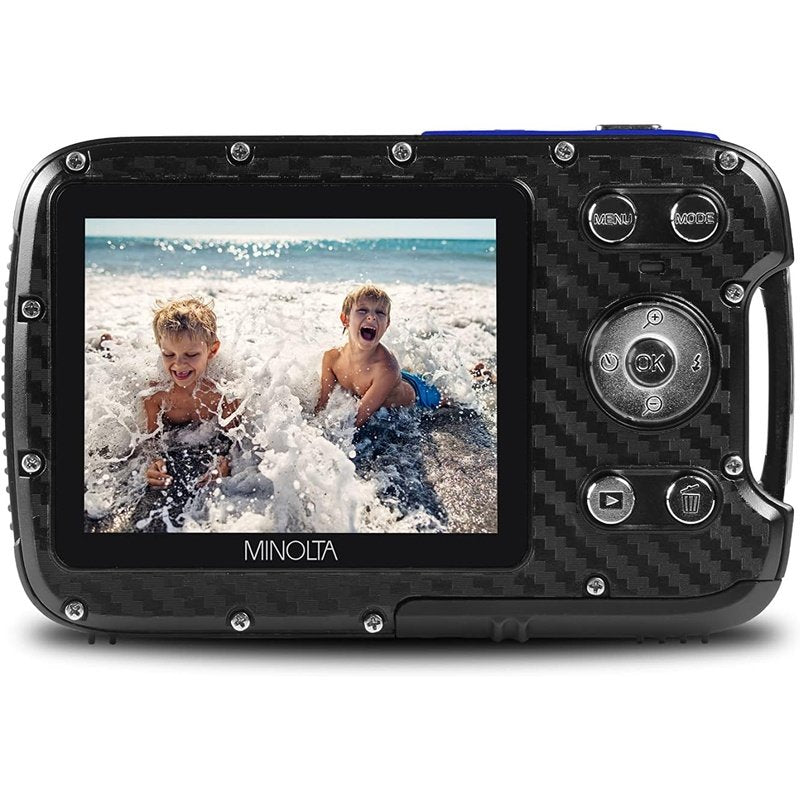 Minolta MN30WP 21MP 1080P HD Waterproof Digital Camera - Blue