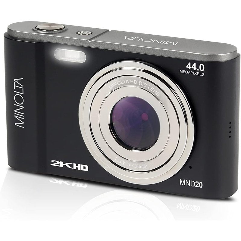 Minolta MND20-BK 44MP 2.7K Ultra HD Digital Camera Black