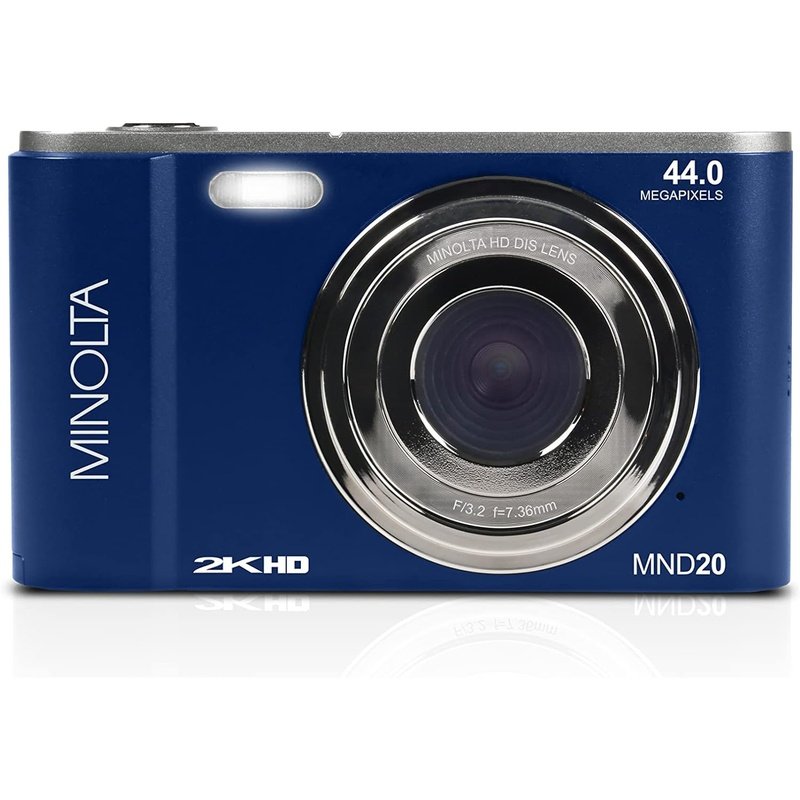 Minolta MND20-BLU 44MP 2.7K Ultra HD Digital Camera Blue