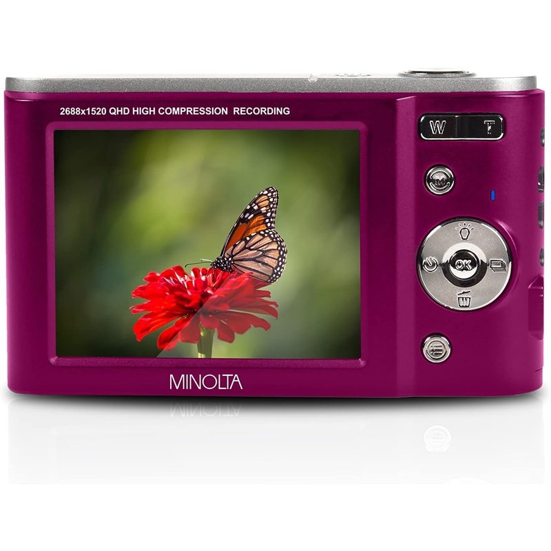 Minolta MND20-MG 44MP 2.7K Ultra HD Digital Camera Magenta