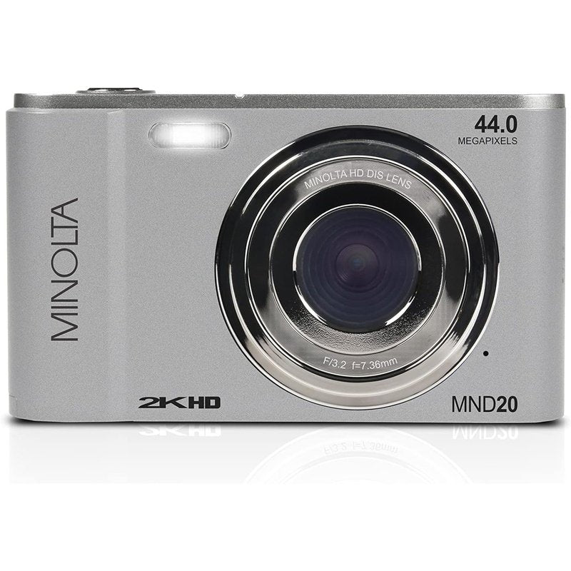 Minolta MND20-SL 44MP 2.7K Ultra HD Digital Camera Silver
