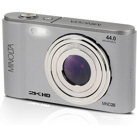 Minolta MND20-SL 44MP 2.7K Ultra HD Digital Camera Silver