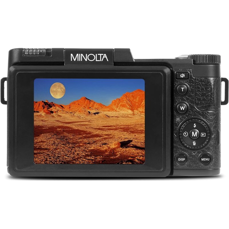 Minolta MND30 30MP 2.7K Ultra HD Digital Camera Black