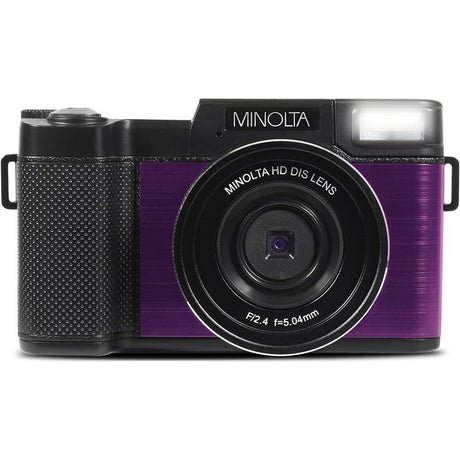 Minolta MND30 30MP 2.7K Ultra HD Digital Camera Purple