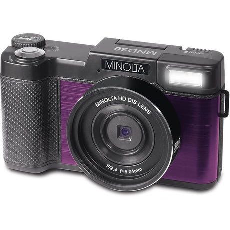 Minolta MND30 30MP 2.7K Ultra HD Digital Camera Purple