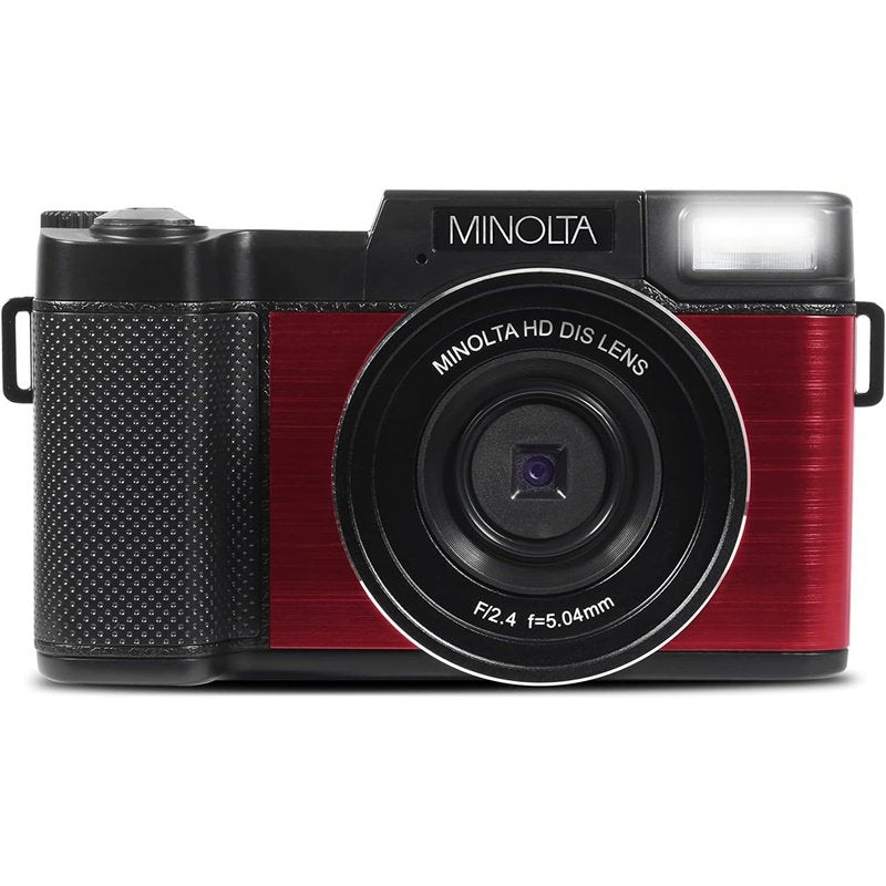 Minolta MND30 30MP 2.7K Ultra HD Digital Camera Red