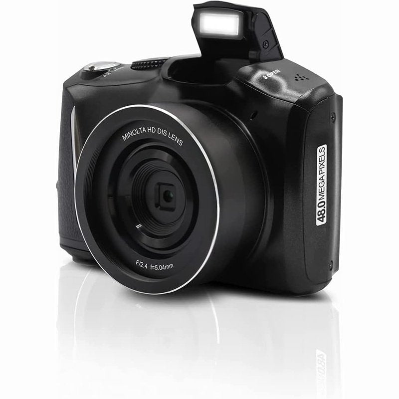 Minolta MND50 48MP 4K Ultra HD 16X Digital Zoom Camera Bundle w/Camera Case
