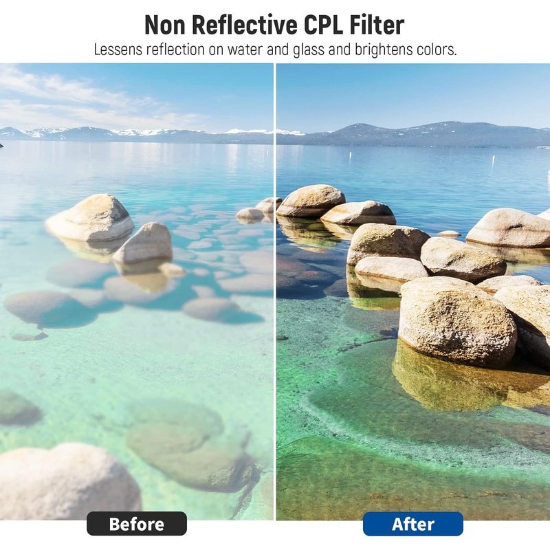 Neewer ND CPL UV and FLD Lens Filter Kit with Accessories, 6-Pack