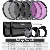 Neewer ND CPL UV and FLD Lens Filter Kit with Accessories, 6-Pack