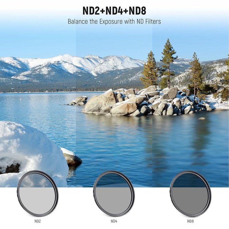 Neewer ND CPL UV and FLD Lens Filter Kit with Accessories, 6-Pack