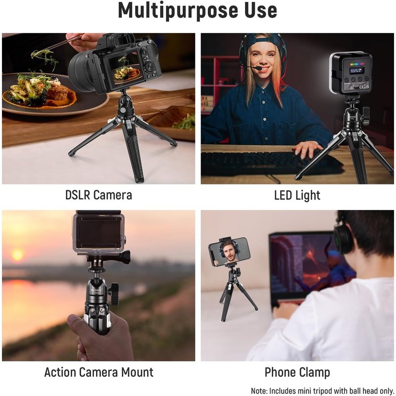 Neewer TP29 Metal Tabletop Mini Tripod 6.8