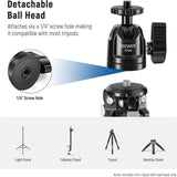 Neewer TP29 Metal Tabletop Mini Tripod 6.8" with 360 Degree Ball Head