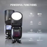 Neewer Z1-C TTL Round Head Flash Speedlite For Canon