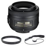 Nikon AF-S DX Nikkor 35mm F/1.8G Lens Bundle