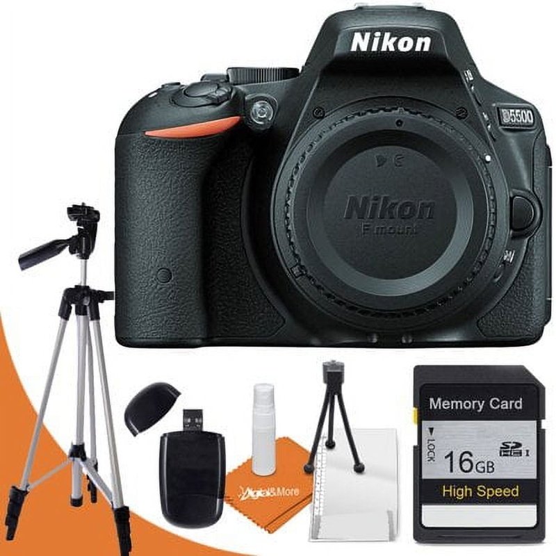Nikon D5500 Digital SLR Camera 24.2mp Body Only + Accessory Bundle