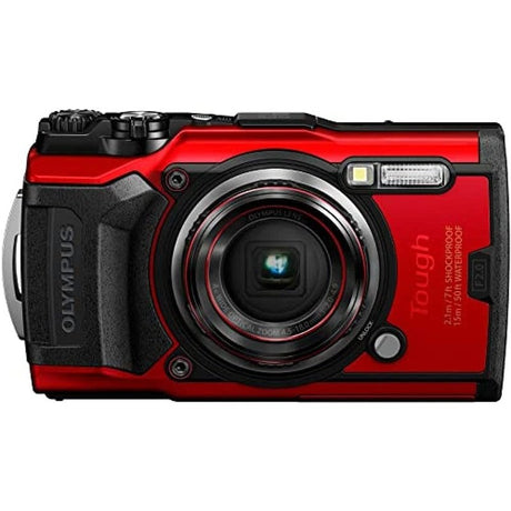 OM System Olympus TG-6 Red Underwater Camera, live for the outdoors