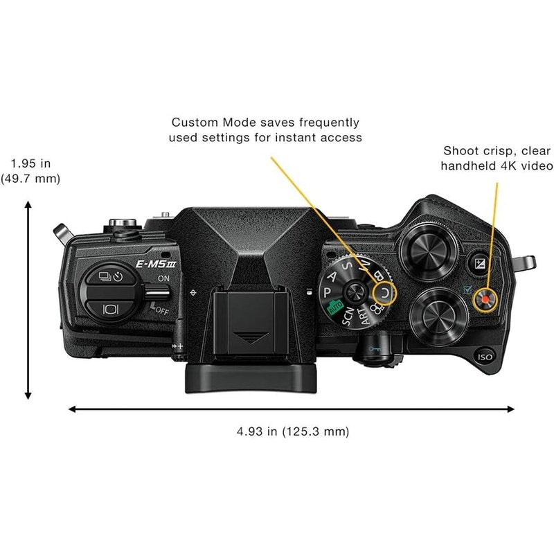 Olympus OM System OM-D E-M5 Mark III Mirrorless Camera