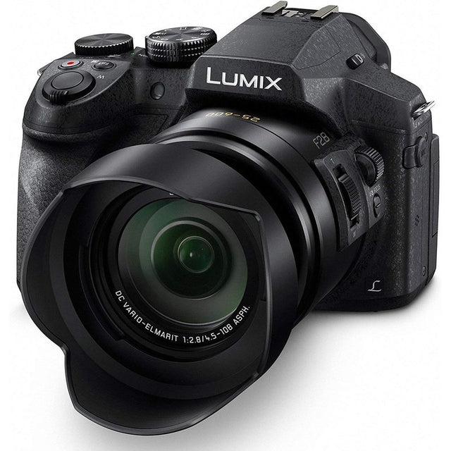 Panasonic LUMIX FZ300 Camera, 12.1 MP, LEICA DC 24X F2.8 Lens - DMC-FZ300K - Black