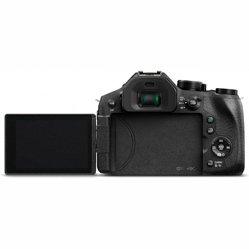 Panasonic LUMIX FZ300 Camera, 12.1 MP, LEICA DC 24X F2.8 Lens - DMC-FZ300K - Black