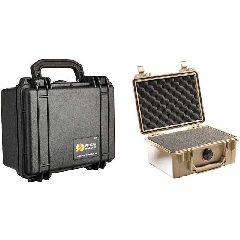 Pelican 1150 Hardcase with Foam, Durable Design in Multiple Colors