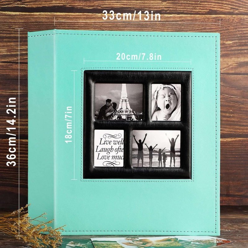 Photo Album 4X6 1000 Pockets Photos Extra Large Capacity Teal